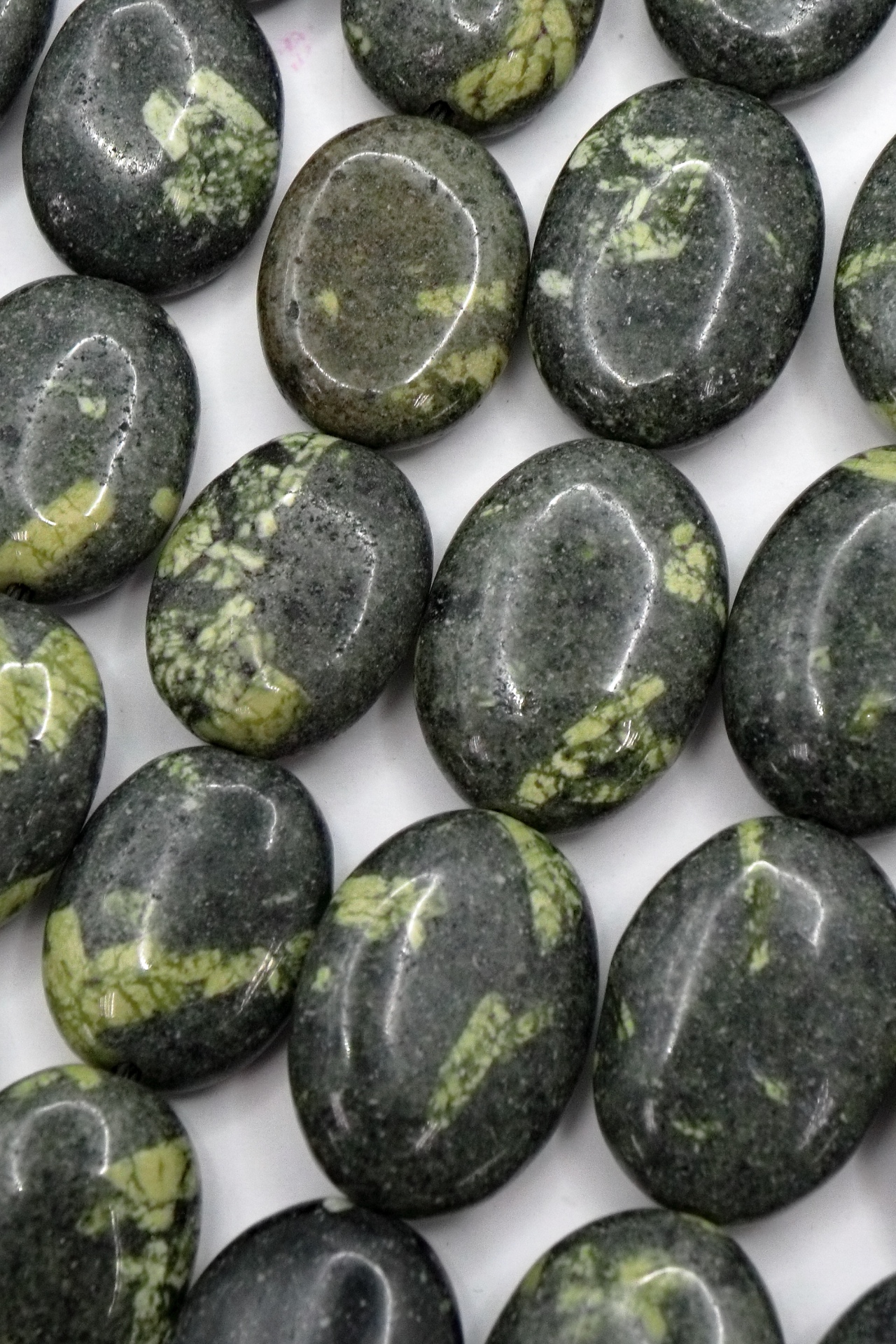 Chinese Writing Oval Shape Beads
