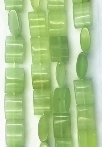 New Jade (Serpentine) Rectangular Pillow Shape Beads 10x14