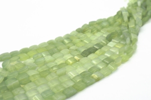New Jade (Serpentine) Rectangular Pillow Shape Beads 10x14