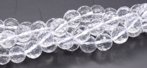 Crystal Faceted Round Beads 6 mm