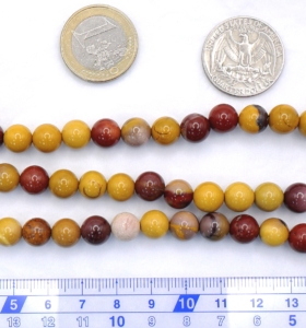 Mookaite Round Beads 8 mm