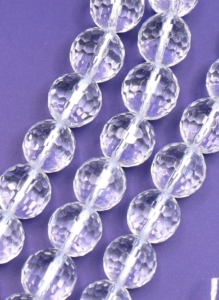 Crystal Faceted Round Beads 10 mm