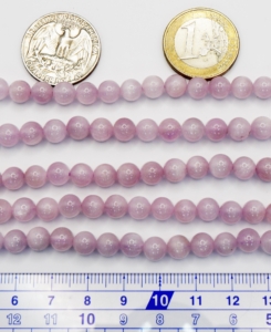 Kunzite Round Beads 6 mm