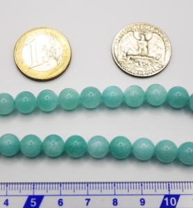 Peruvian Amazonite Round Beads 8 mm