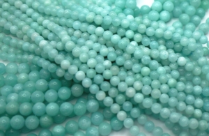 Peruvian Amazonite Round Beads 8 mm
