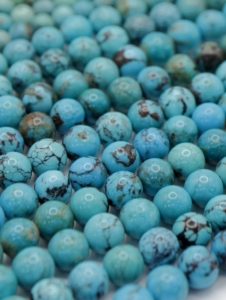 Chinese Turquoise Round Beads - 5.5mm