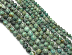 African Turquoise Round Beads 8 mm
