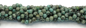 African Turquoise Round Beads 6 mm