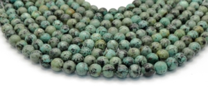 African Turquoise Round Beads 6 mm