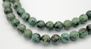 African Turquoise Round Beads 8 mm