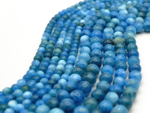 Light Blue Apatite Round Beads 6 mm