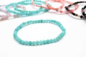 Peruvian Amazonite 4 mm faceted bracelets
