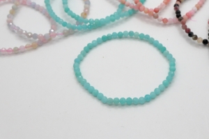 Peruvian Amazonite 4 mm faceted bracelets