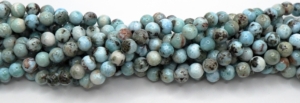 Commercial grade Larimar Round Beads 8 mm