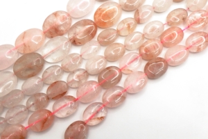 Strawberry Quartz Oval Shape Beads 15x20