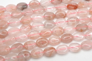 Strawberry Quartz Oval Shape Beads 15x20