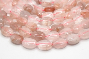 Strawberry Quartz Oval Shape Beads 15x20