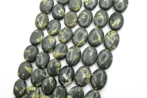 Chinese Writing Oval Shape Beads 12x16