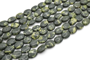 Chinese Writing Oval Shape Beads 12x16